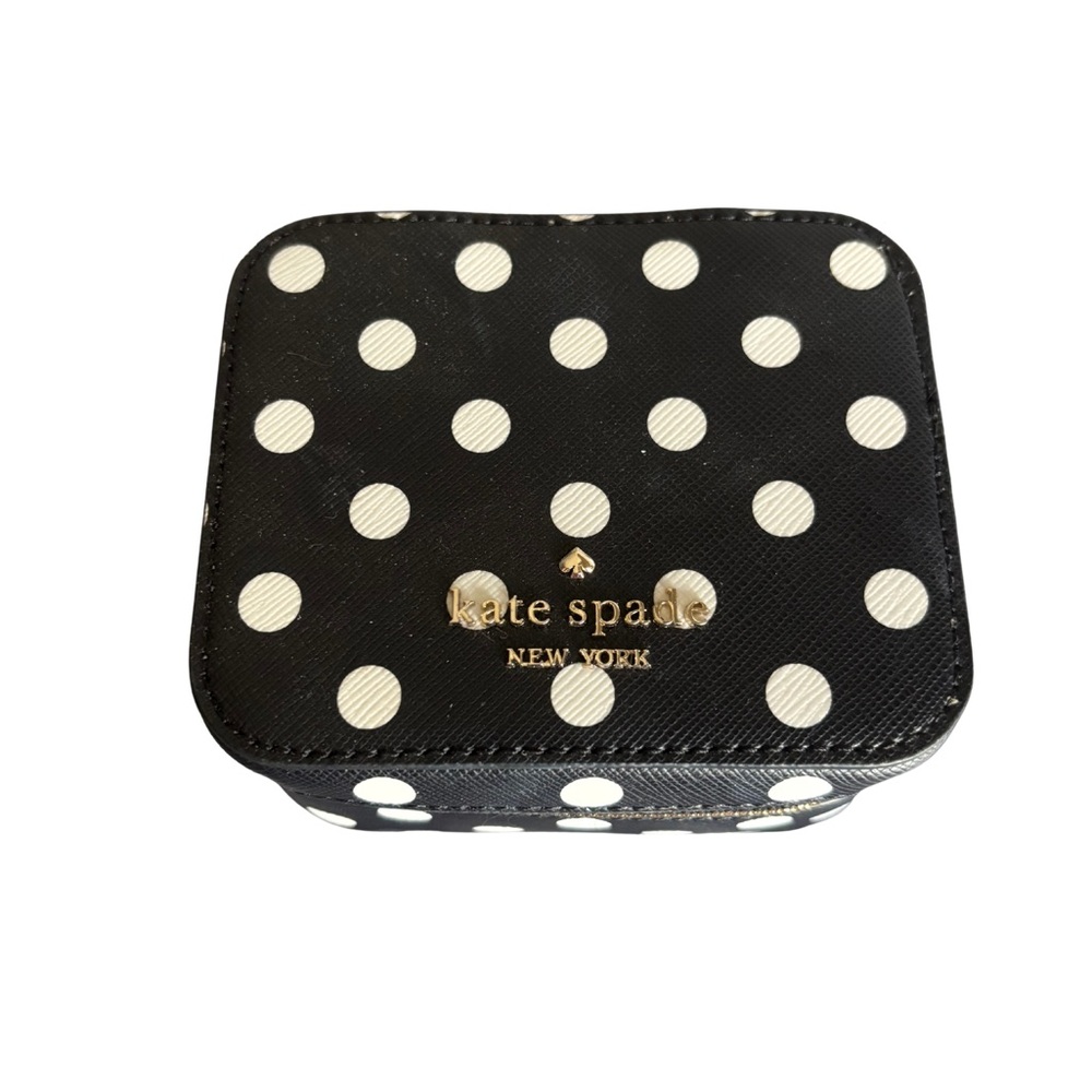 Kate Spade Black and White Polka Dot Travel Jewelry Box